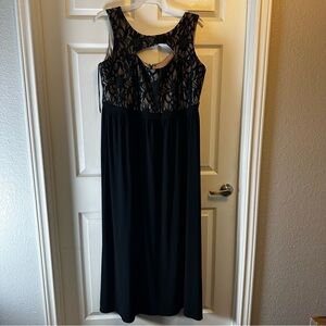 Elegant Black Lace Dress NW Women size 18W